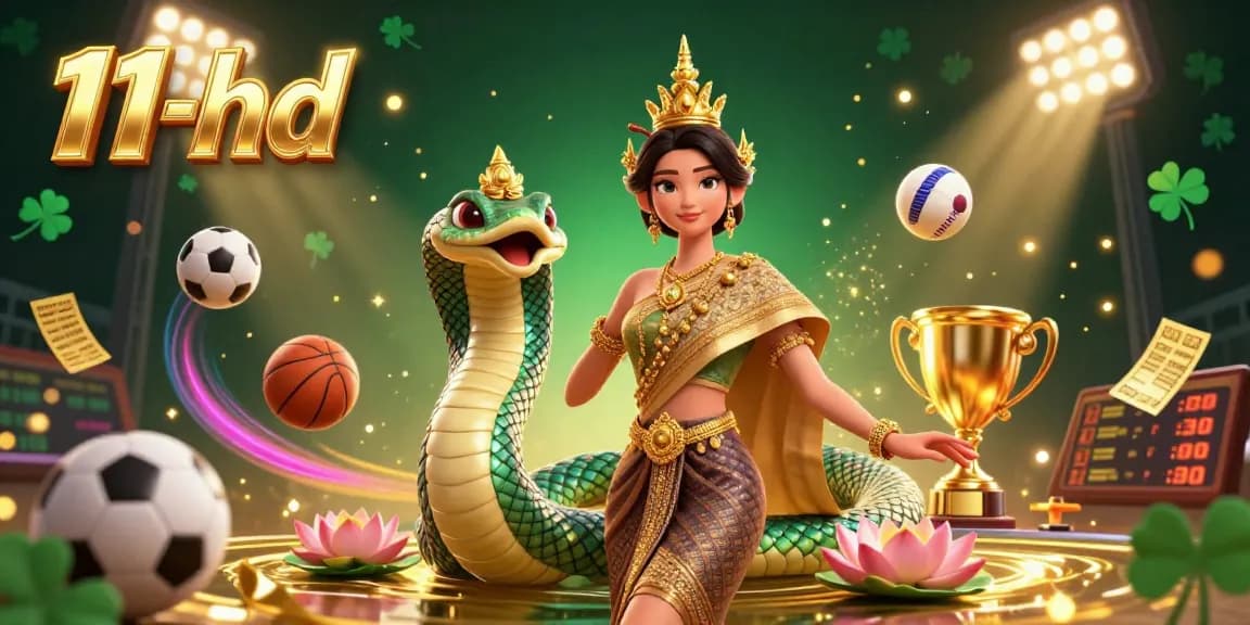 Experience thrilling action at 11-hd with a vibrant scene featuring a graceful dancer and Naga serpent.
