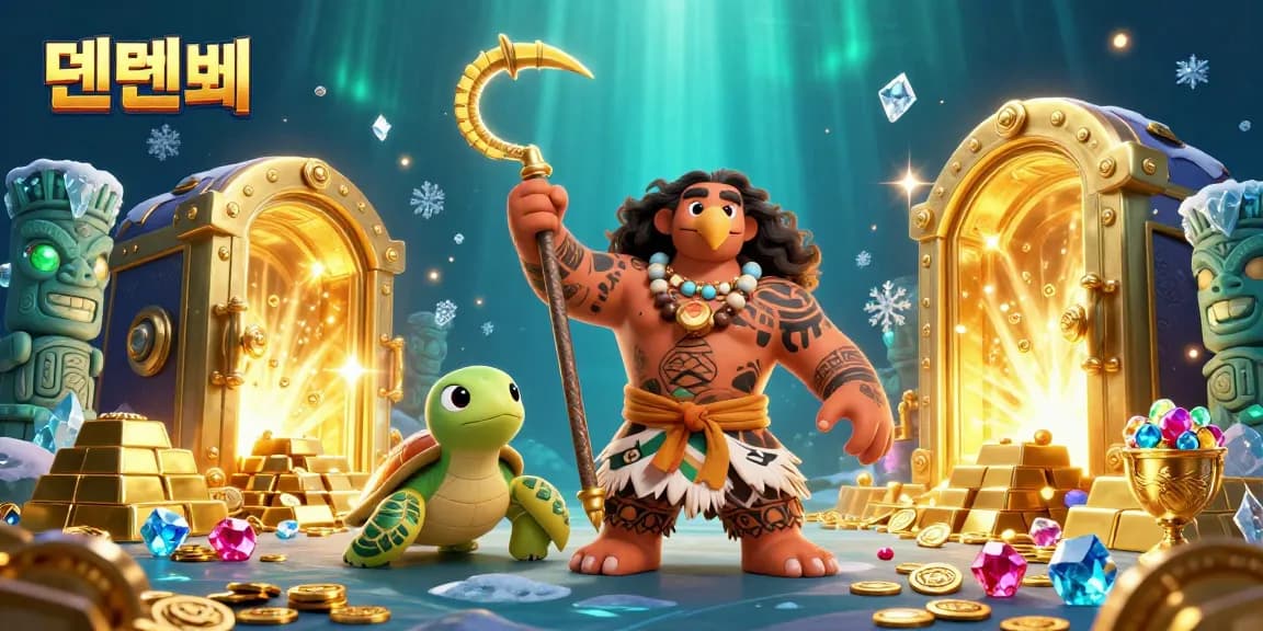 Play slots and win big with 텐텐벳 in a vibrant casino scene full of treasures