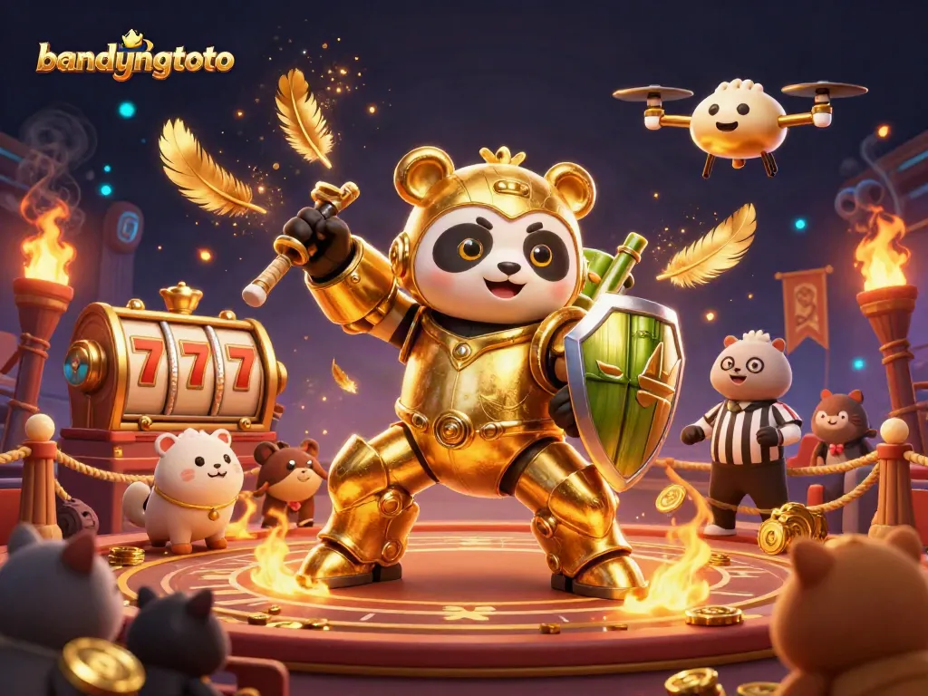 Engage in thrilling gameplay with bandungtoto amidst vibrant casino elements.
