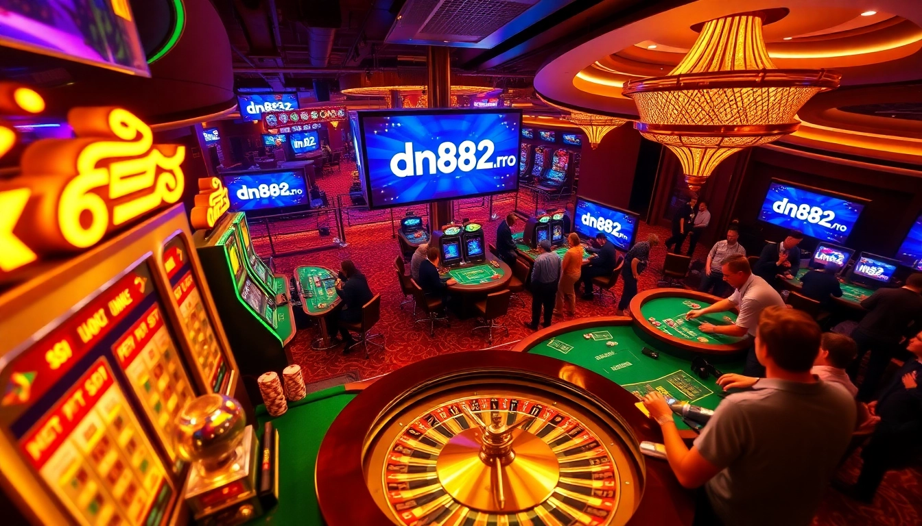 Experience the thrill of gaming at https://dn882.pro/ with vibrant slot machines and engaging poker tables.