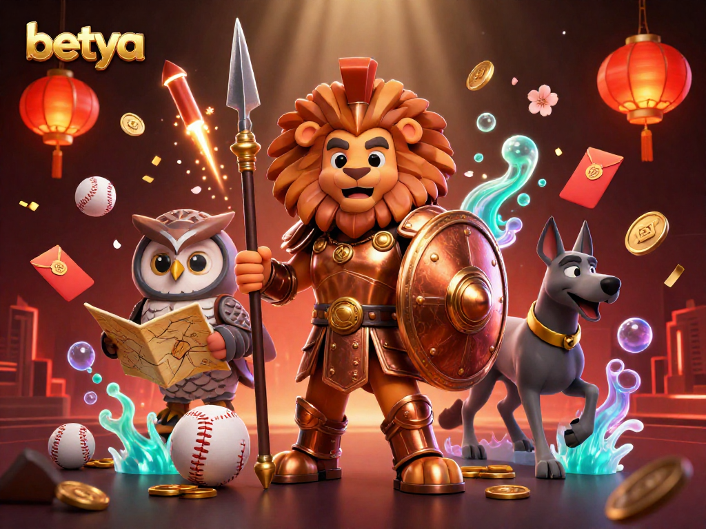Experience thrilling MLB betting strategies with betya in a vibrant digital 3D scene with sports elements.