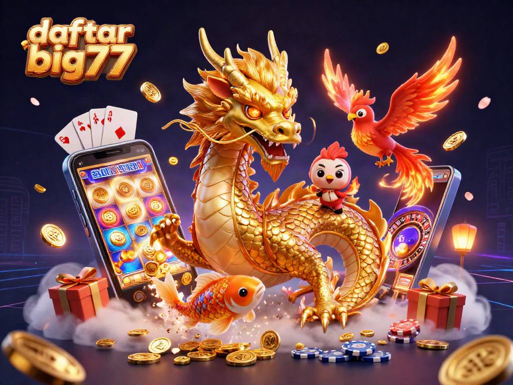 Daftar big777 dan bermain secara aman di kasino online dengan karakter naga dan phoenix yang menarik.