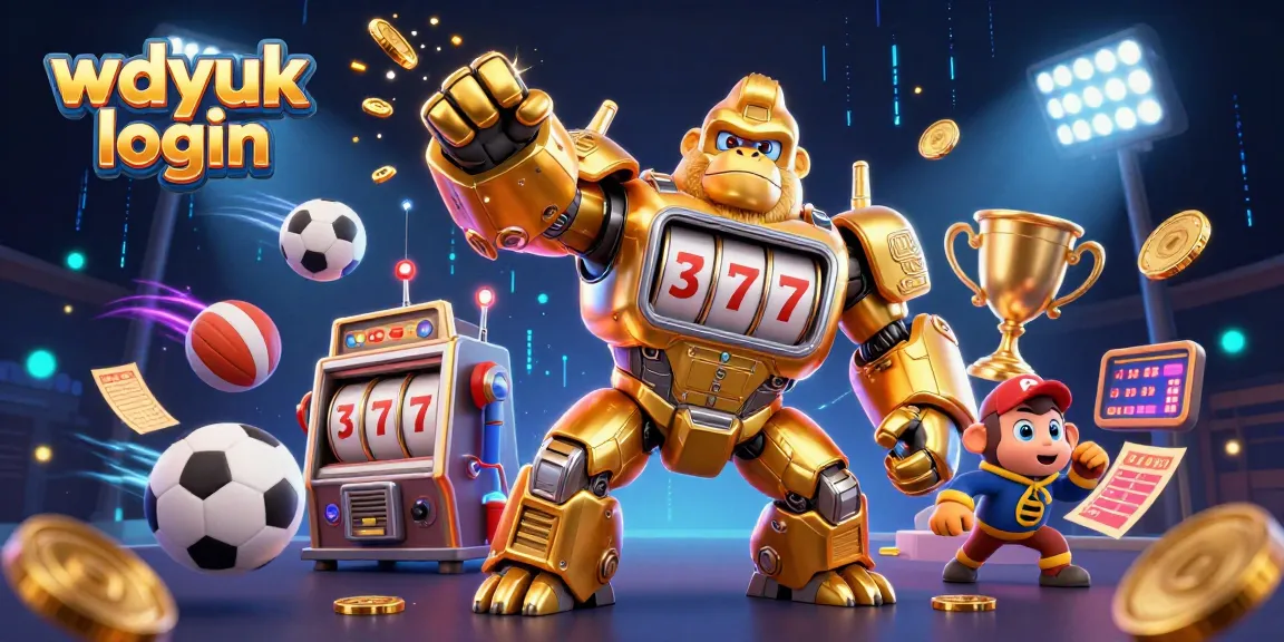 Experience the excitement of wdyuk login with dynamic sports betting elements and a transformative gorilla mech.