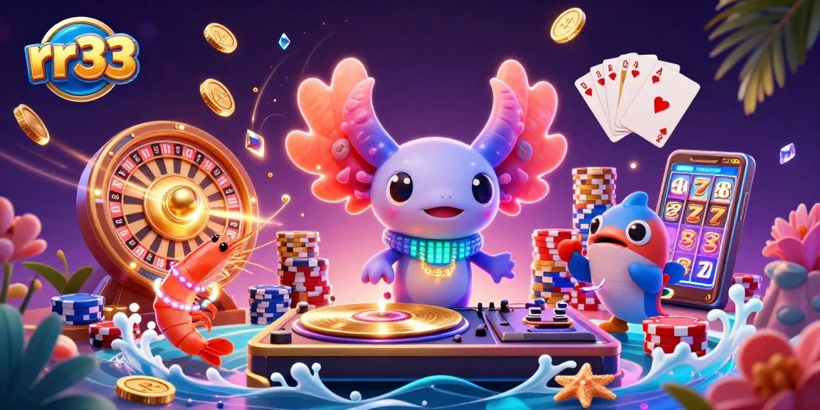 Spin, win, and enjoy vibrant gameplay at rr33’s casino with neon characters and lively gaming scenes.