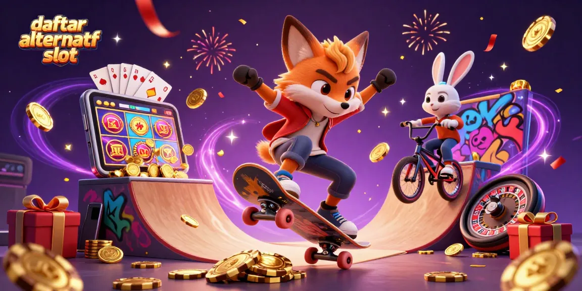 Experience thrilling fun with daftar alternatif slot featuring vibrant characters and dynamic casino elements.
