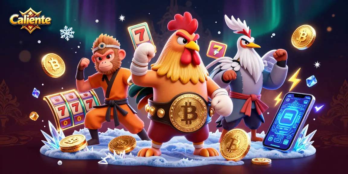 Engage players with Caliente's exciting slots journey, featuring vibrant characters and casino elements.