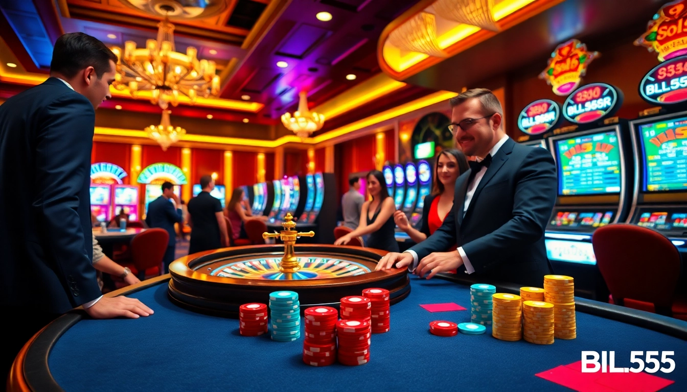 Experience the thrilling atmosphere of gambling at BL555 with dynamic games and excitement.