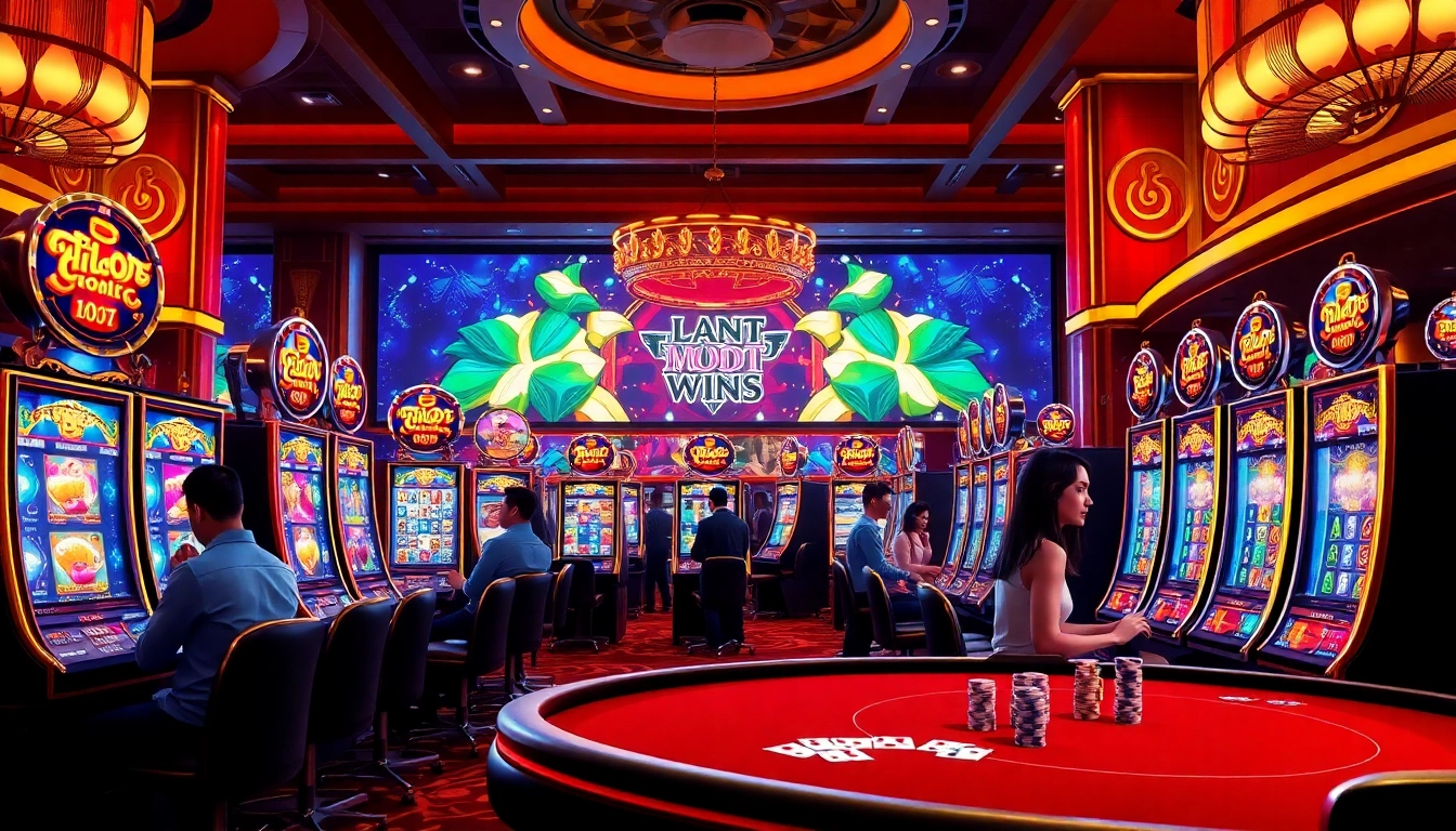 Experience the excitement of slot online terpercaya with thrilling games and vibrant casino ambiance.