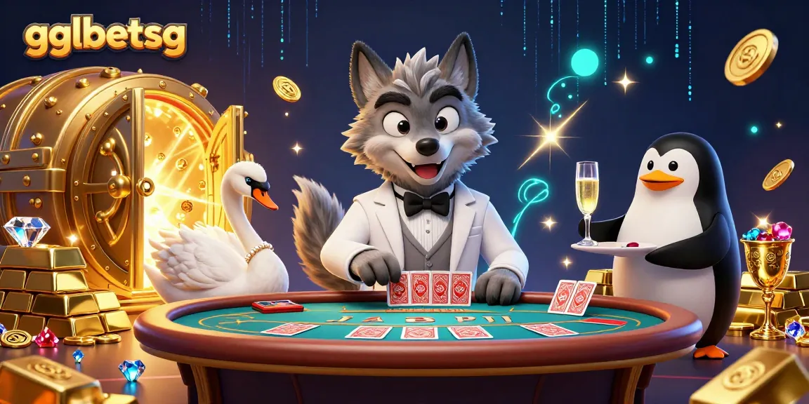 Experience gglbetsg with our lively illustration of a casino scene full of excitement.