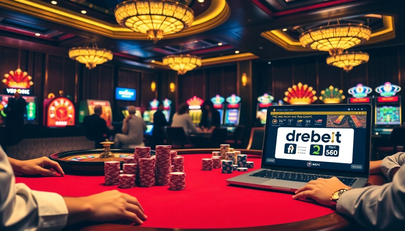 Play your favorite casino games at https://debet.hot/ with vibrant poker chips and thrilling roulette wheel.