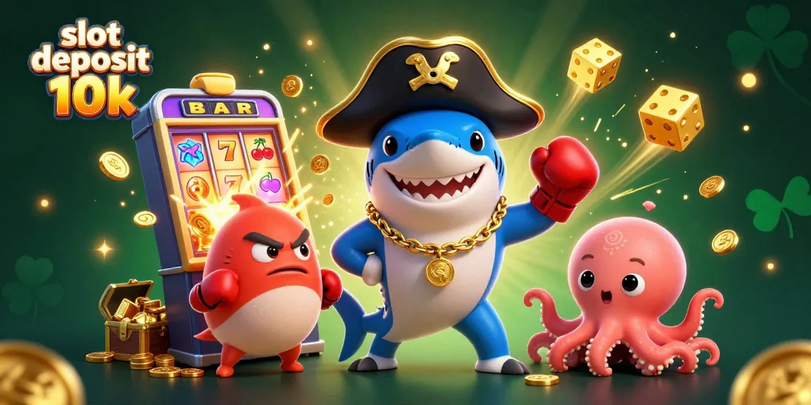 Engage with the thrilling slot deposit 10k scene featuring vibrant characters and dazzling casino elements.