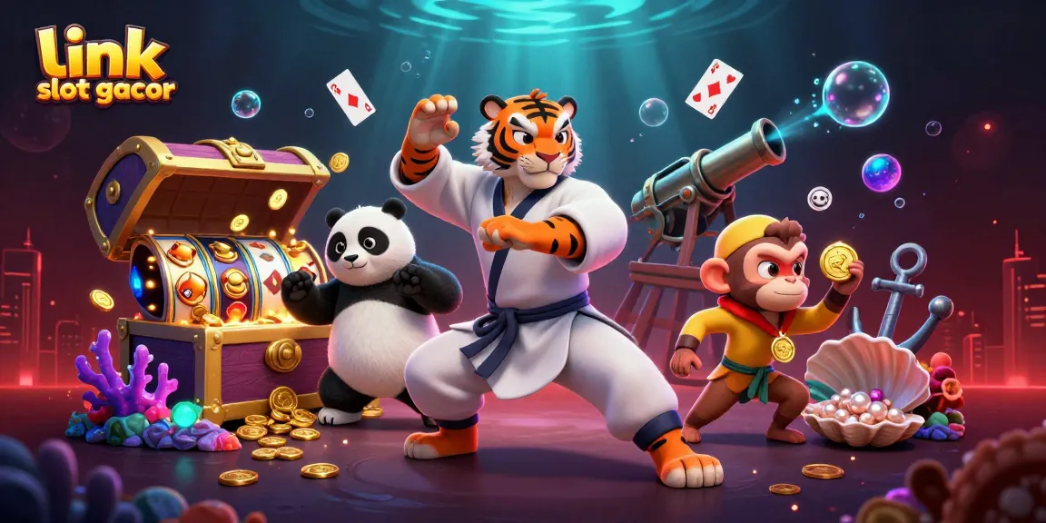 Gali link slot gacor dengan berbagai simbol slot dan karakter menarik yang menghibur.