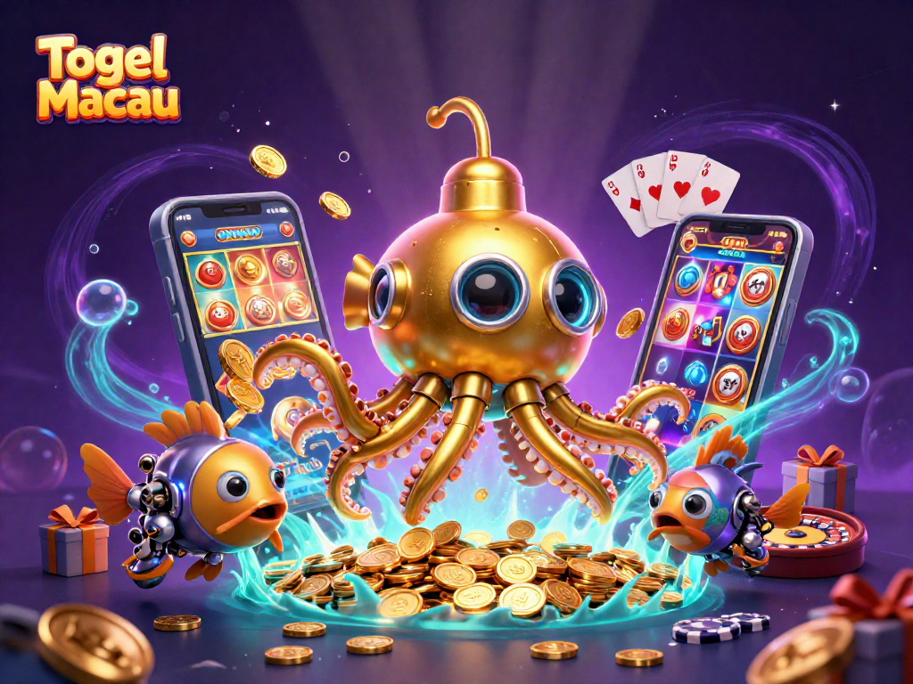 Experience Togel Macau with thrilling slot adventures and casino action in a vibrant fantasy scene.