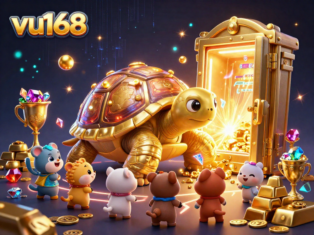 Experience thrilling gameplay at vu168 with vibrant scenes of golden treasures and excited players.