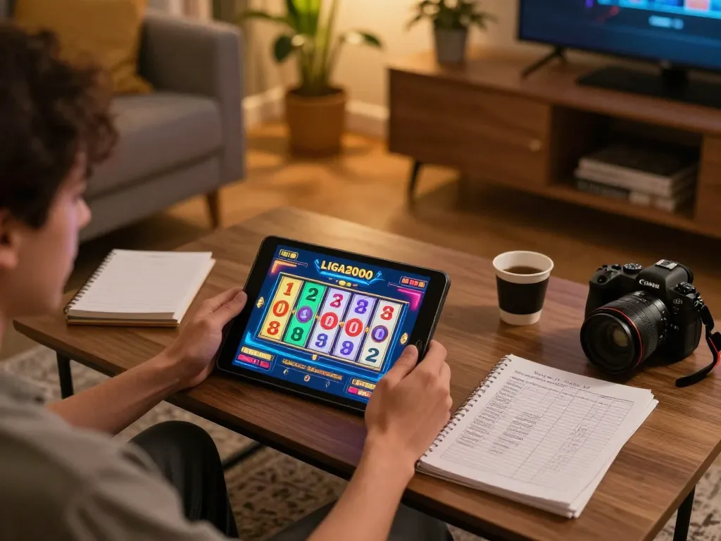 LIGA2000 online gaming session with player engaging in strategic gameplay at home