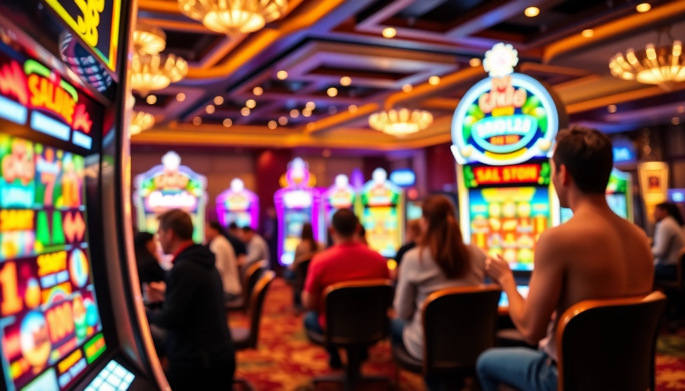 Experience bro138 slot gaming excitement with vibrant casino ambiance and modern slot machines.