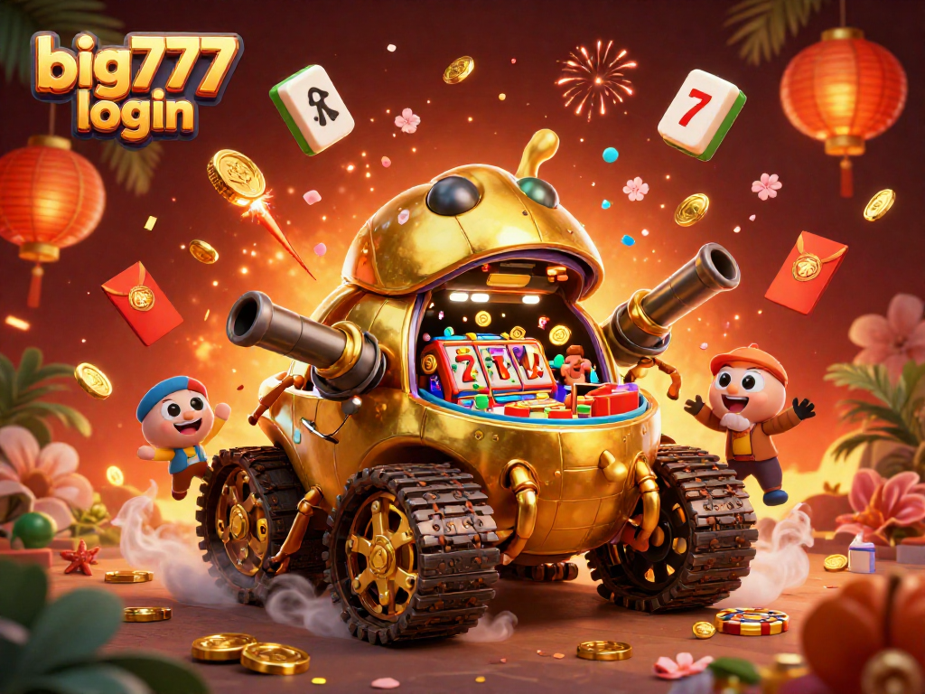 Experience the excitement of big777 login with a vibrant casino scene and dynamic gaming elements.