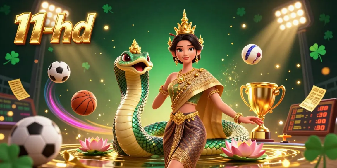 Experience thrilling action at 11-hd with a vibrant scene featuring a graceful dancer and Naga serpent.