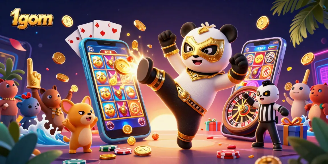 1gom brings players thrilling sports betting with dynamic visuals of fun gaming elements and lively characters.