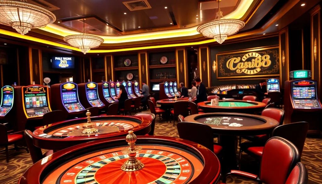 Experience thrilling gambling action at nh88 with vibrant casino tables and lively players.