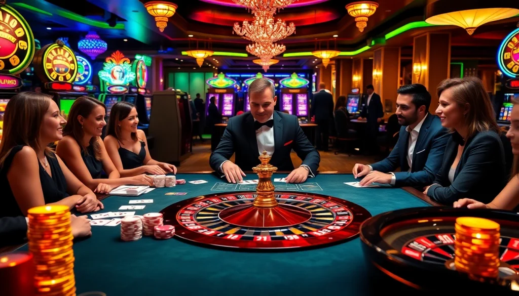 Experience thrilling action at the 79 king casino with vibrant tables, chips, and players in action.
