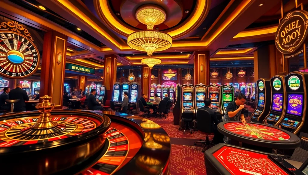 Experience excitement in a vibrant casino featuring tables with bets focused on result china.