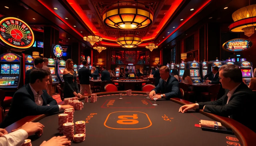 Engaging table games scene featuring poker chips marked 88xx and players in action.